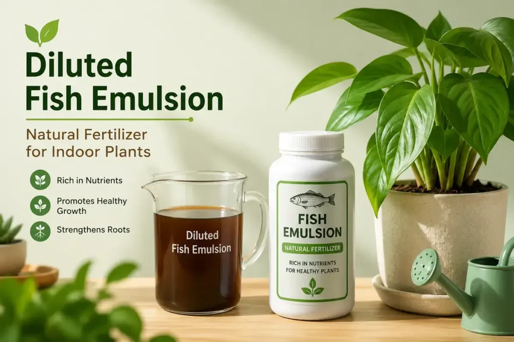Diluted Fish Emulsion Best Natural Fertilizers for Indoor Plants
