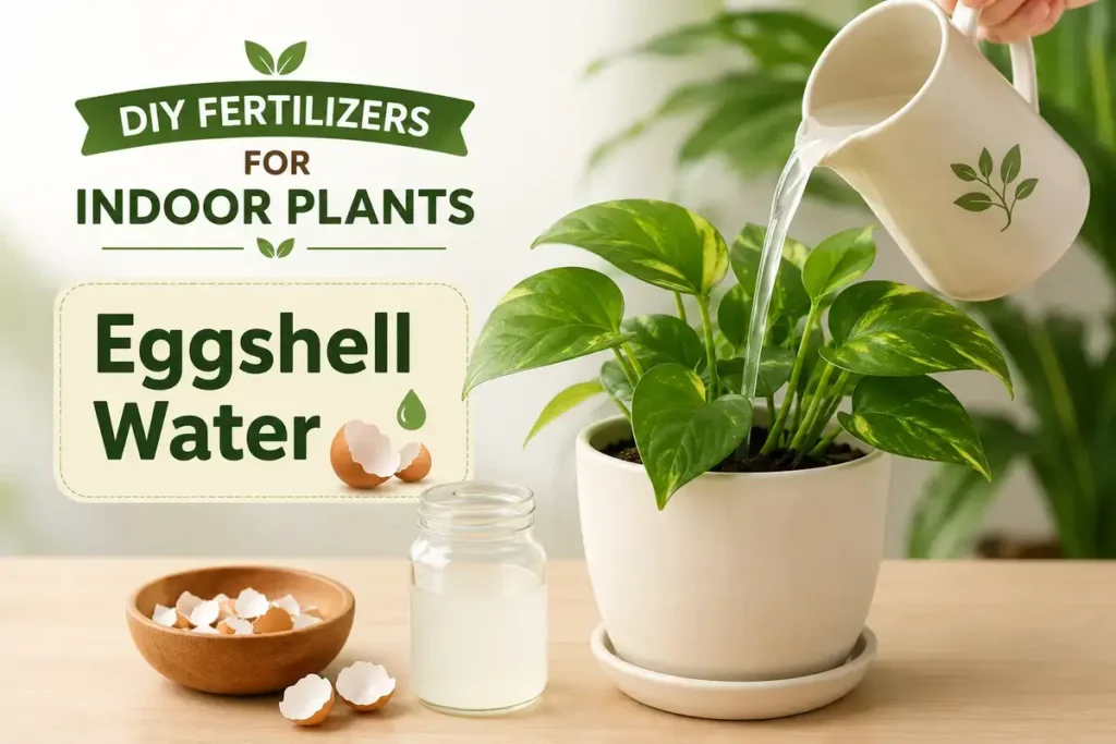 DIY Fertilizers for Indoor Plants Eggshell Water