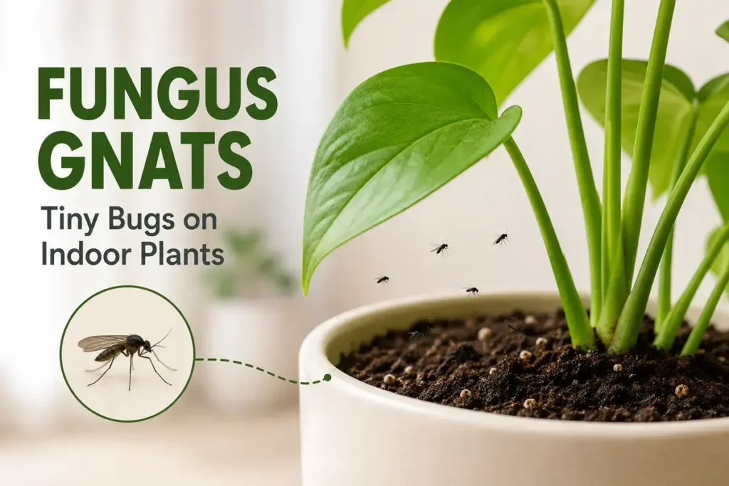 Fungus Gnats Tiny Bugs on Indoor Plants