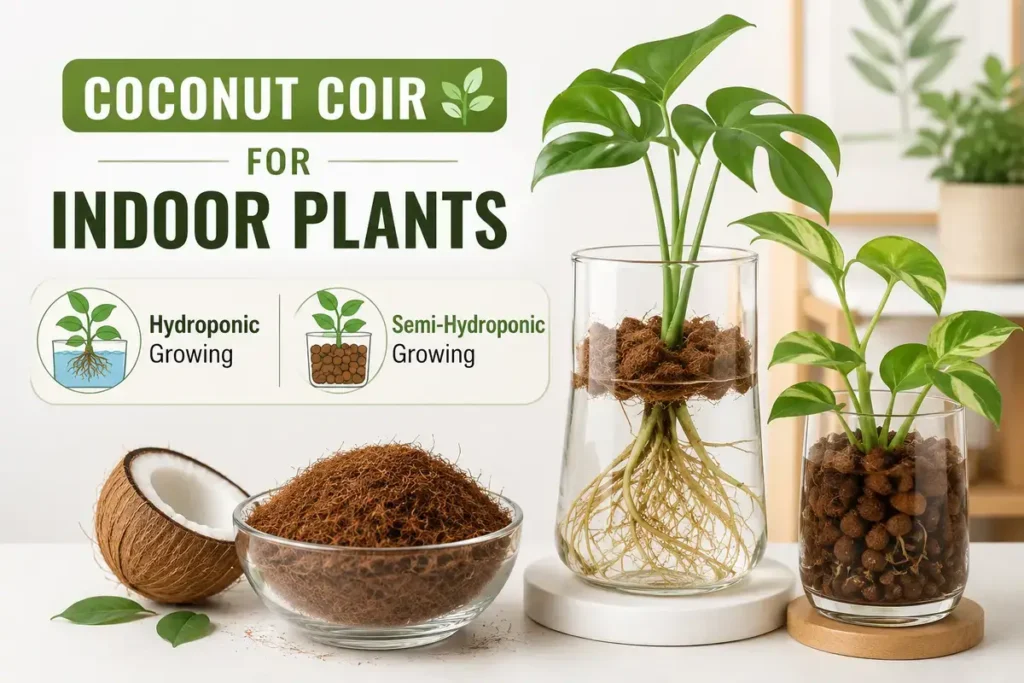 Coconut Coir for Indoor Plants Hydroponic and Semi-Hydroponic Growing