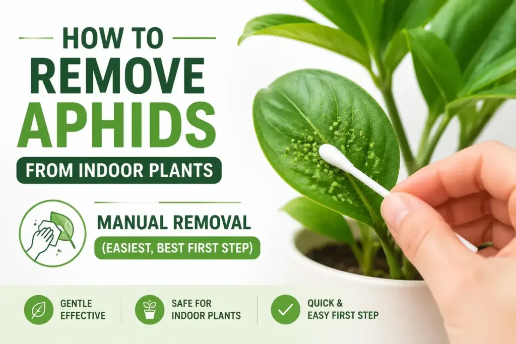 Manual Removal (Easiest, Best First Step) How to Remove Aphids From Indoor Plants