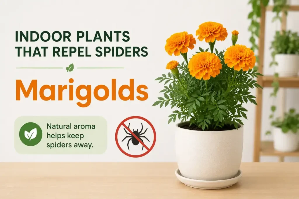 Marigolds Indoor Plants That Repel Spiders