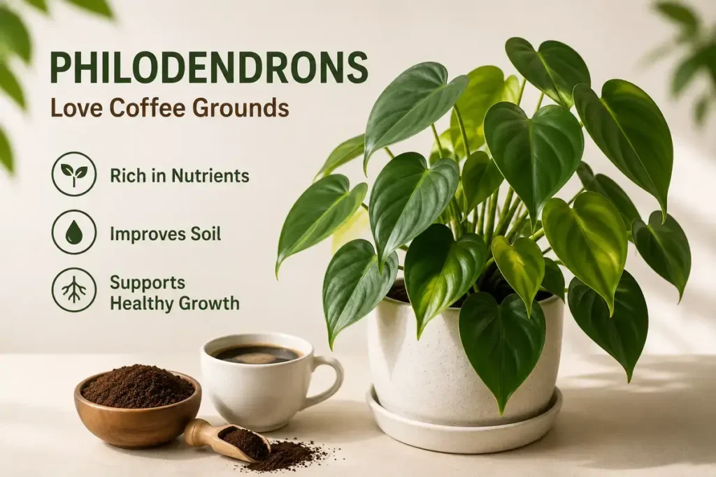 What Indoor Plants Like Coffee Grounds Philodendrons