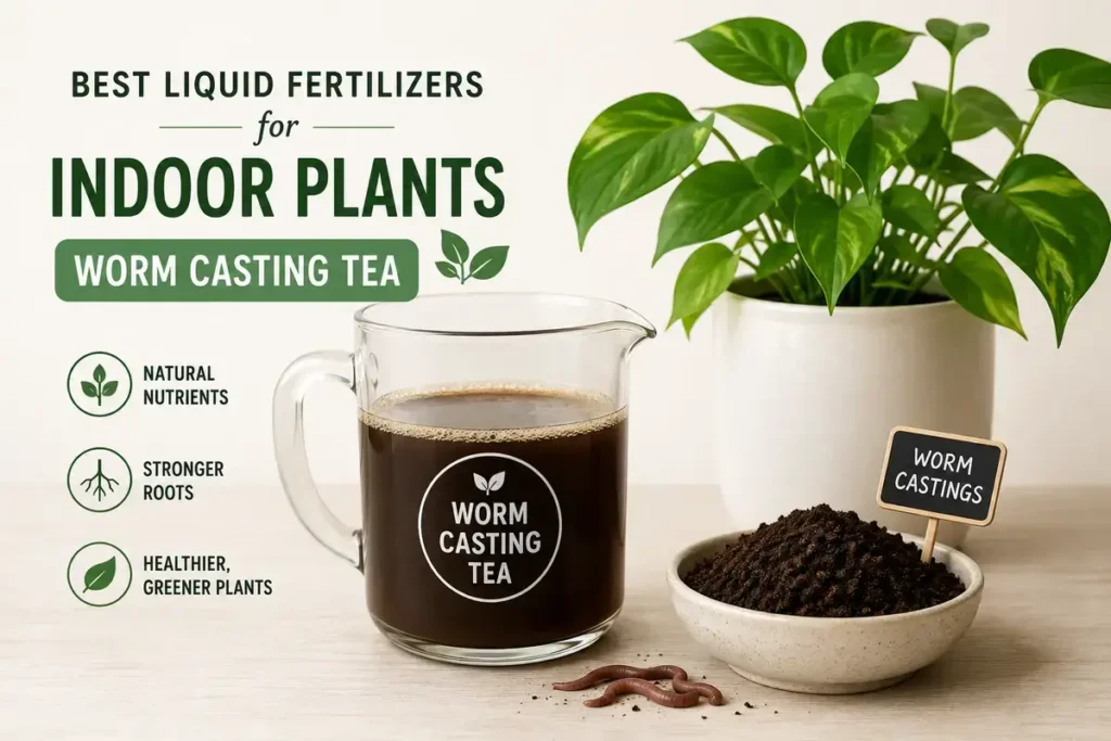 Best Liquid Fertilizers for Indoor Plants Worm Casting Tea