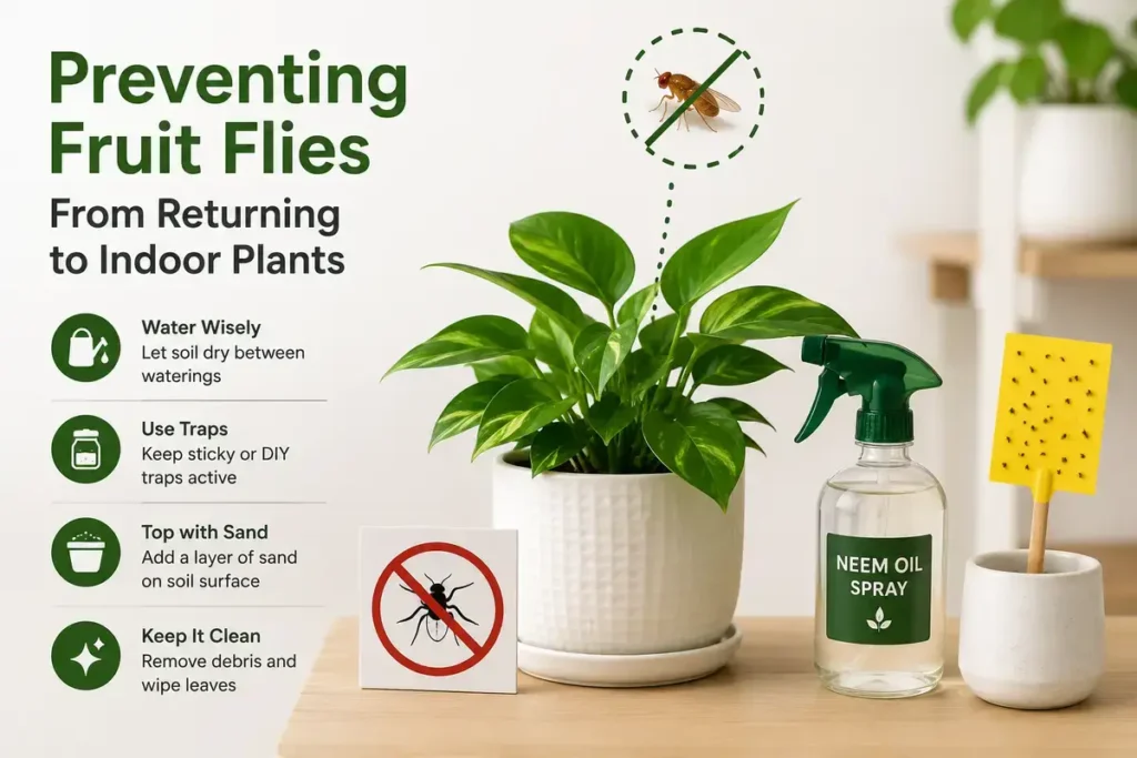 Get Rid of Fruit Flies on Indoor Plants