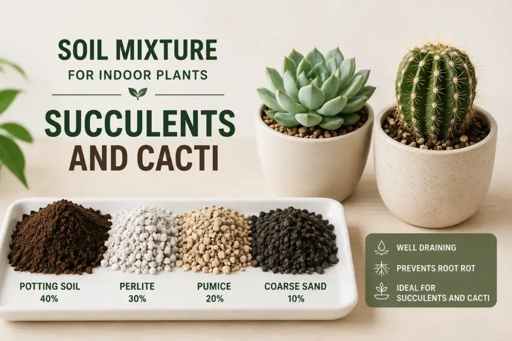Best Soil Mixture for Indoor Plants Succulents and Cacti