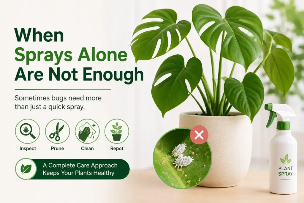 When Sprays Alone Are Not Enough Indoor Plant Sprays for Bugs