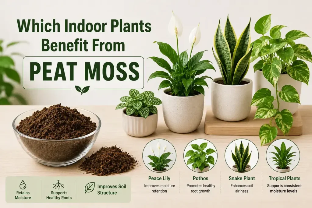 Peat Moss for Indoor Plants Which Indoor Plants Benefit From Peat Moss