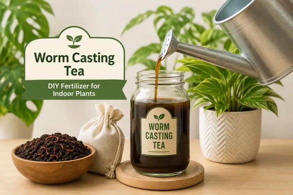 DIY Fertilizers for Indoor Plants Worm Casting Tea