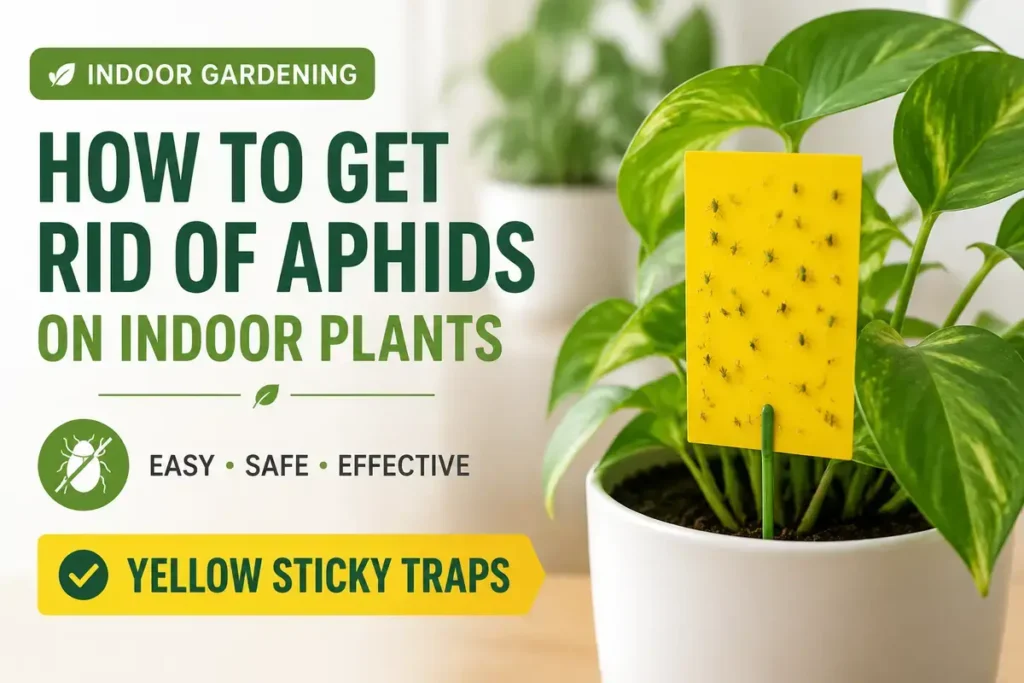 Yellow Sticky Traps How to Get Rid of Aphids on Indoor Plants