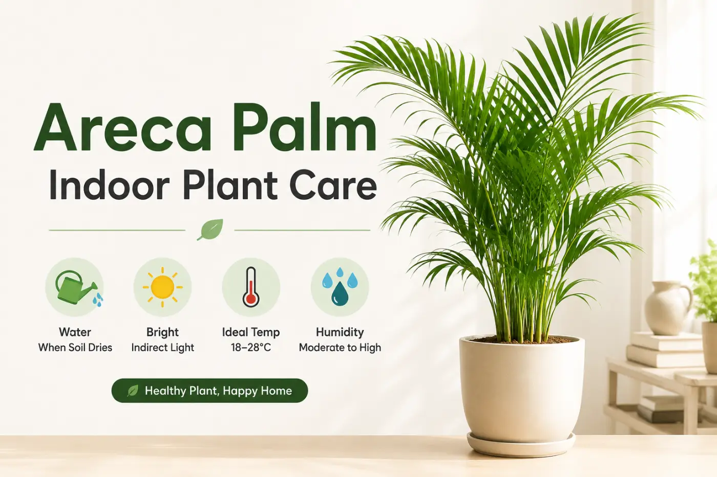 Areca Palm Indoor Plant Care: 7 Steps to a Thriving Feathery Palm