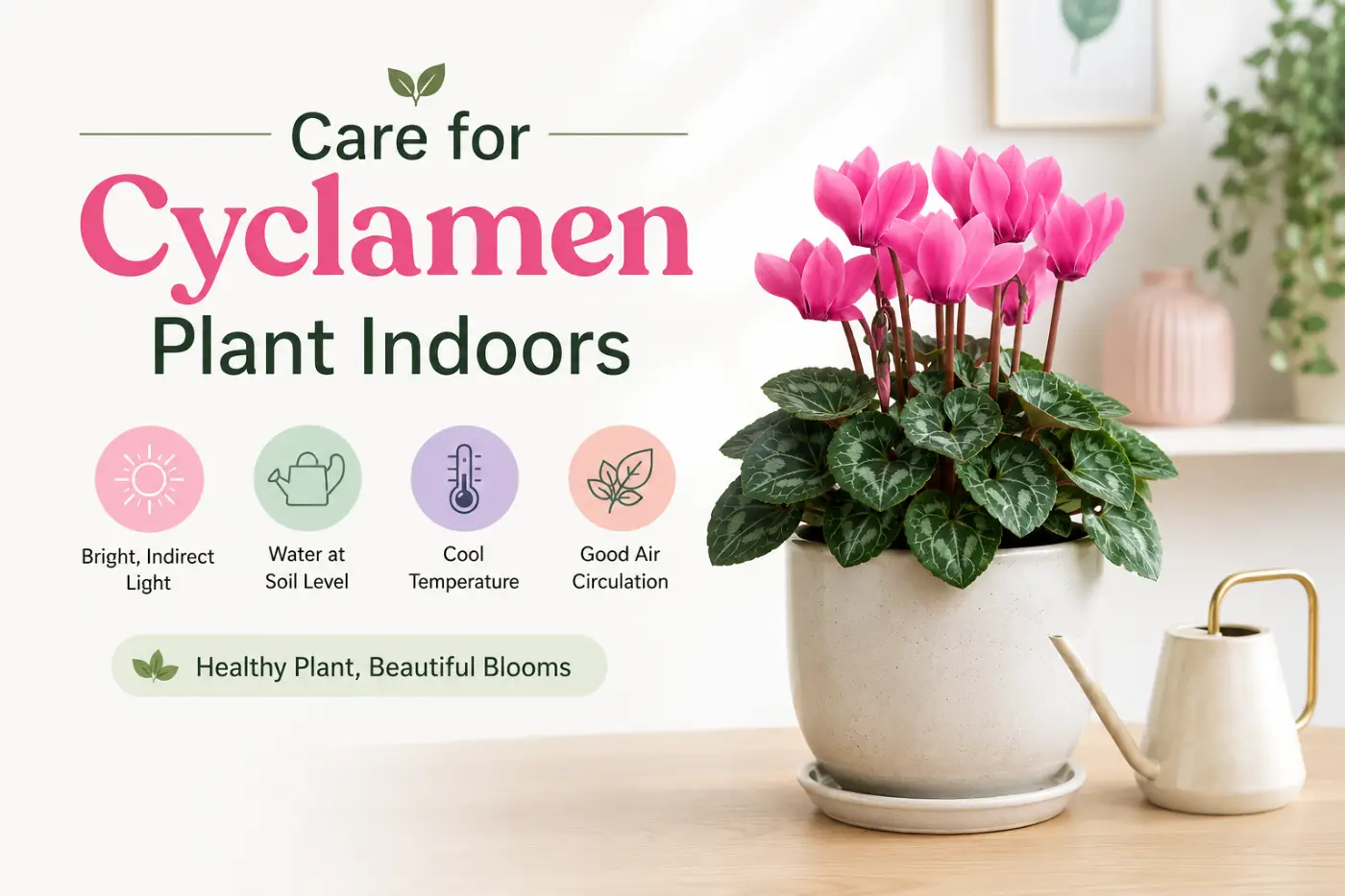 Care for Cyclamen Plant Indoors: 7 Steps to Keep It Blooming