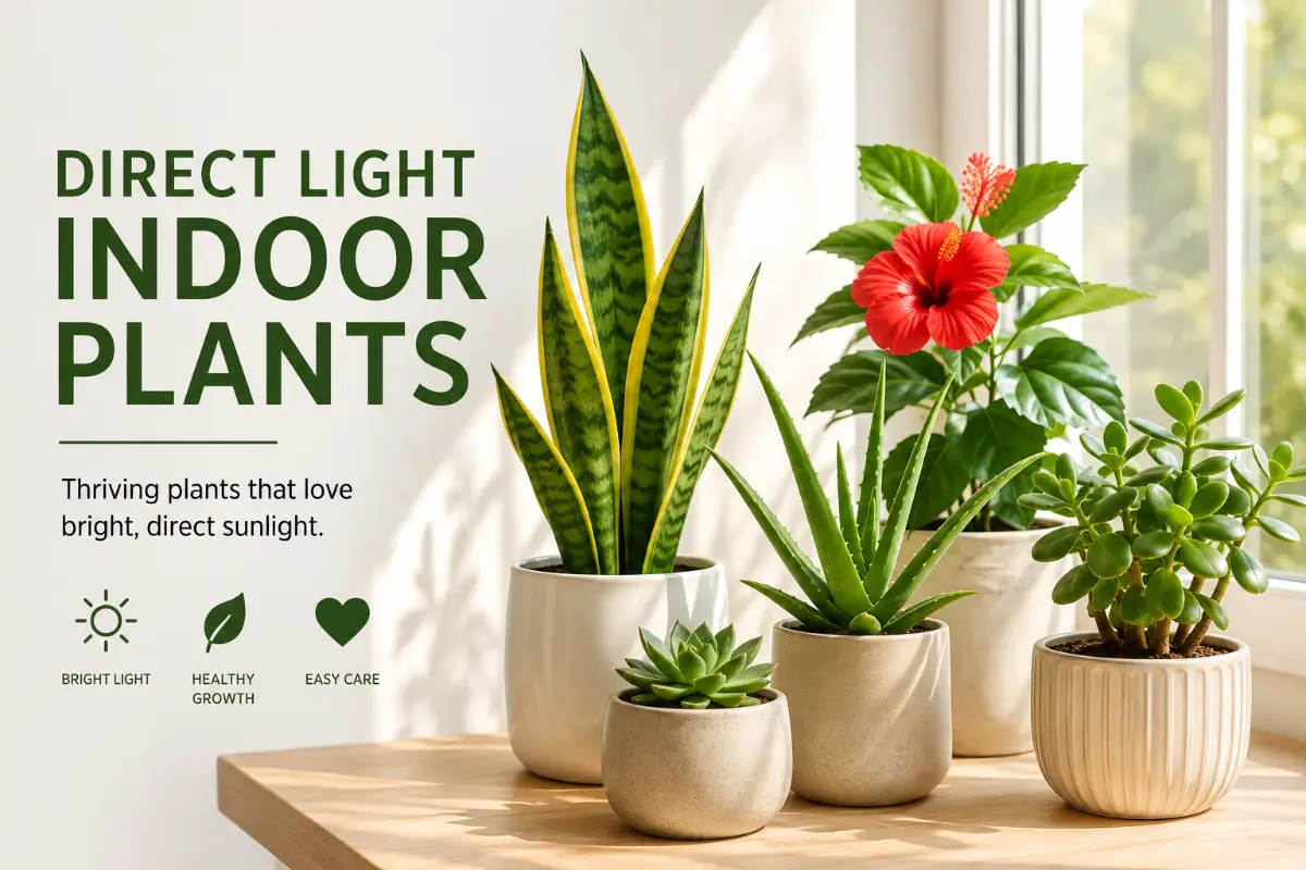 Direct Light Indoor Plants: 8 Signs Your Plant Needs More Sun