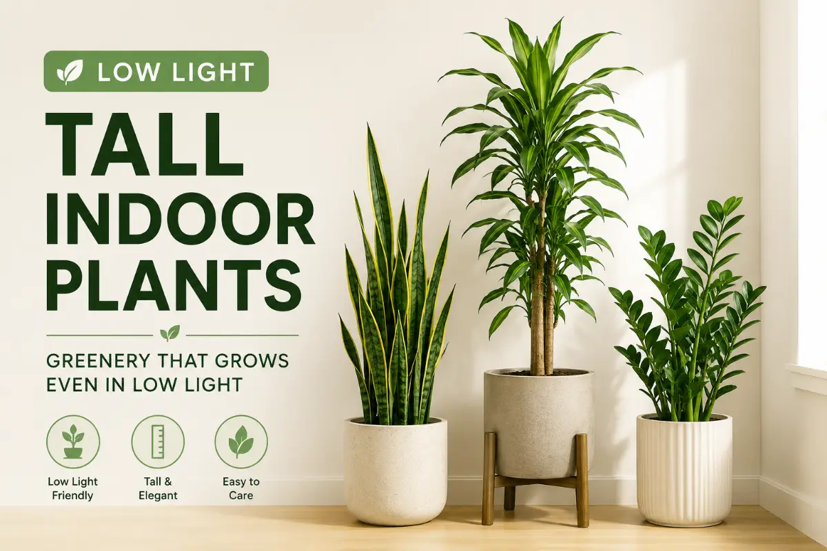 Low Light Tall Indoor Plants: 9 Statement Plants for Dim Spaces (2026)
