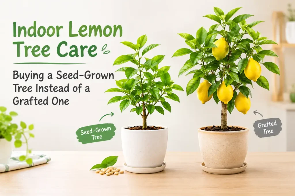 Indoor Lemon Tree Care for seed grown and grafted trees