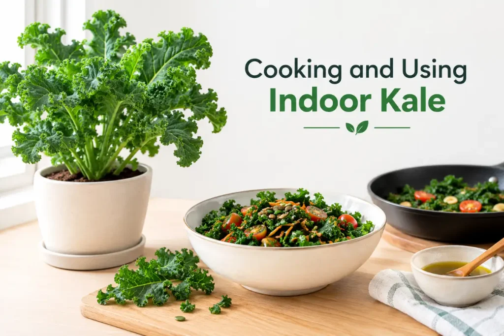 How to grow kale indoors: cooking and using fresh indoor kale in healthy meals
