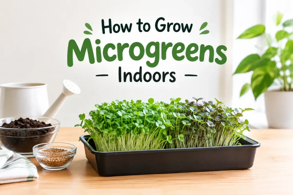 How to Grow Microgreens Indoors: 7 Steps to Your First Harvest in 7 Days