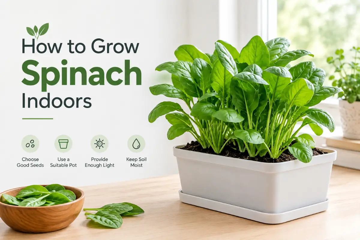 How to Grow Spinach Indoors: 7 Steps to Fresh Leaves Year-Round