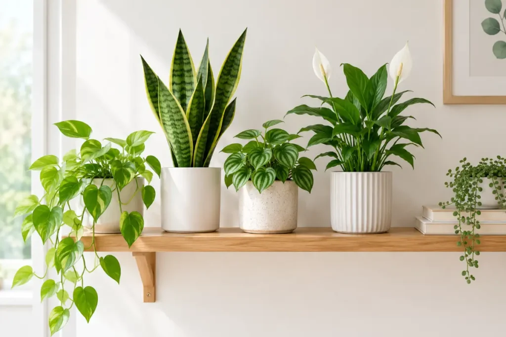 Indoor Plants on a Shelf: 10 Best Picks In 2026
