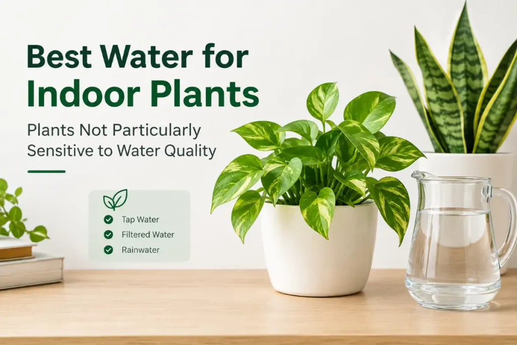 Best Water for Indoor Plants: Plants Not Particularly Sensitive to Water Quality