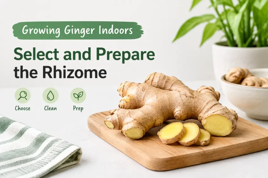 Growing Ginger Indoors: Select and Prepare the Rhizome