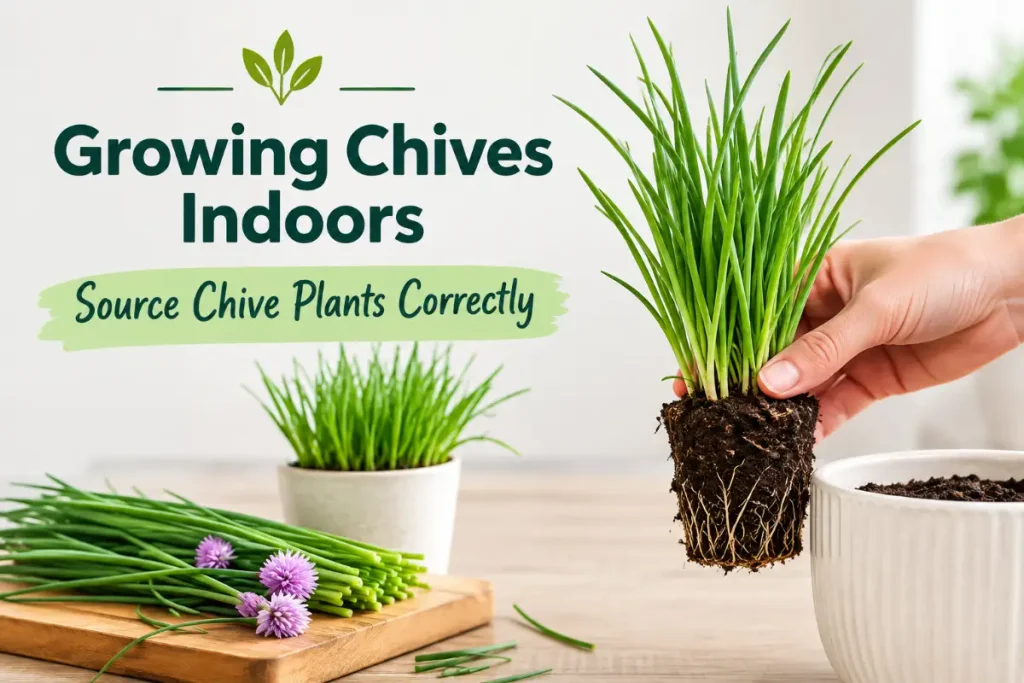 Growing Chives Indoors: How to Source Chive Plants Correctly