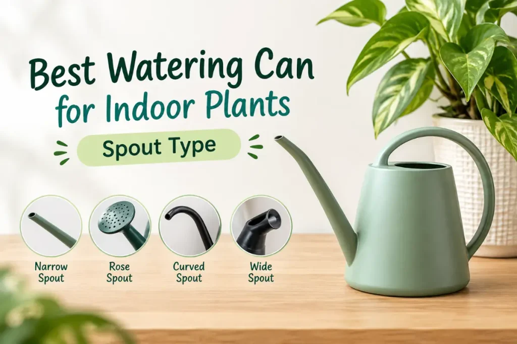 Best Watering Can for Indoor Plants with the right spout type