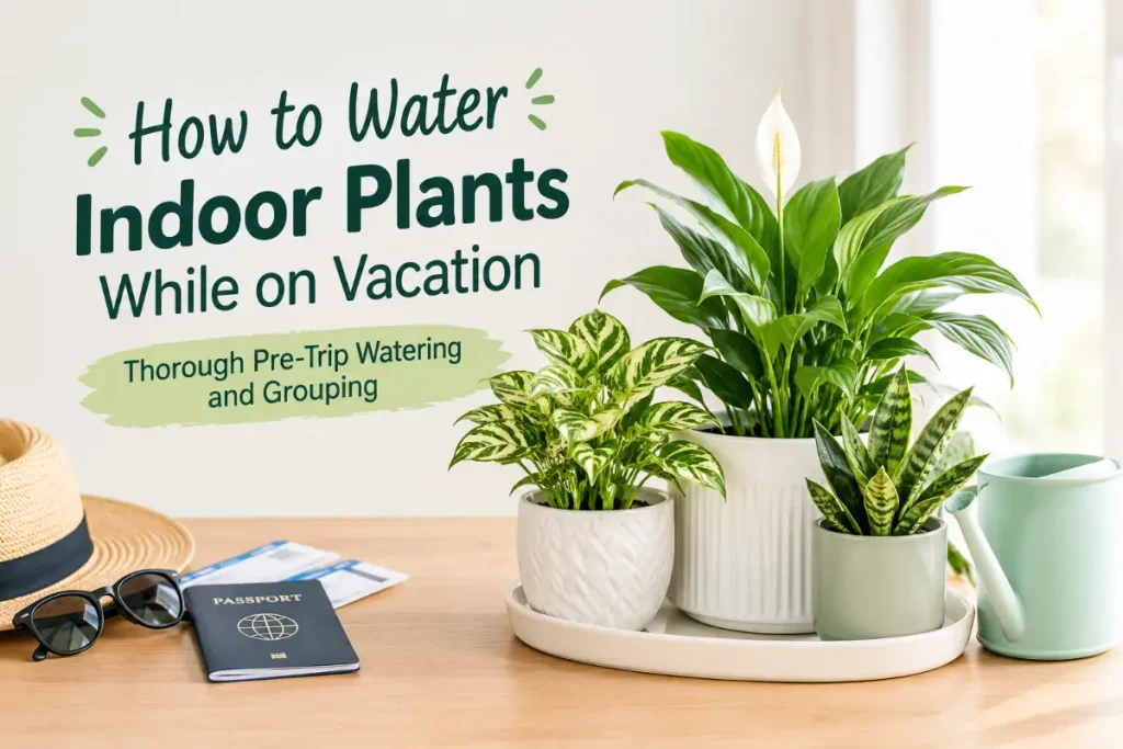 How to Water Indoor Plants While on Vacation: 8 Methods (2026)