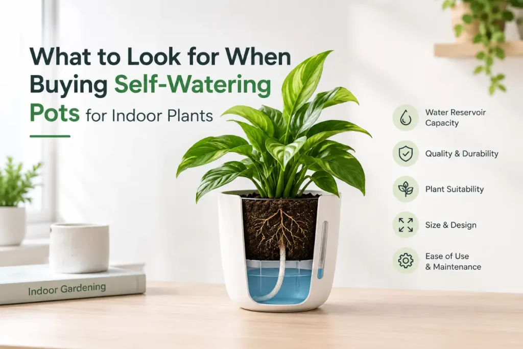 What to Look for When Buying Self-Watering Pots for Indoor Plants