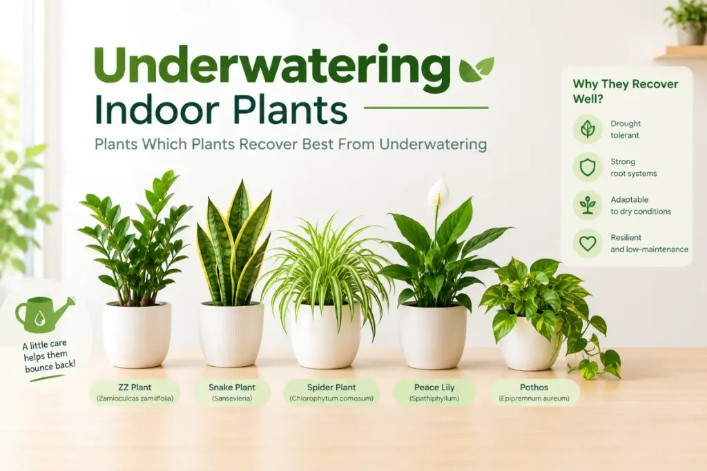 Underwatering indoor plants: Plants Which Plants Recover Best From Underwatering