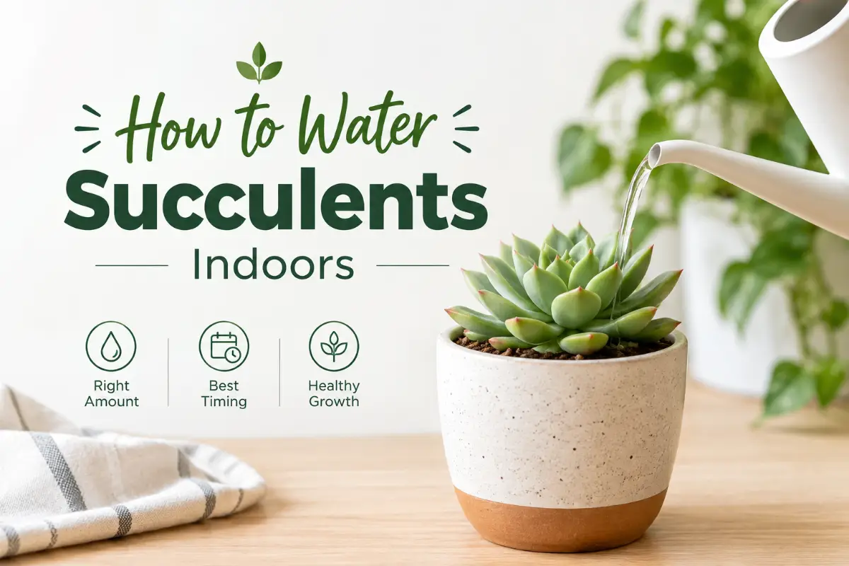 How to Water Succulents Indoors: The 2026 Beginner’s Guide