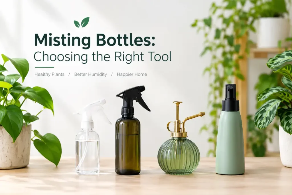 Misting Indoor Plants with the right misting bottles