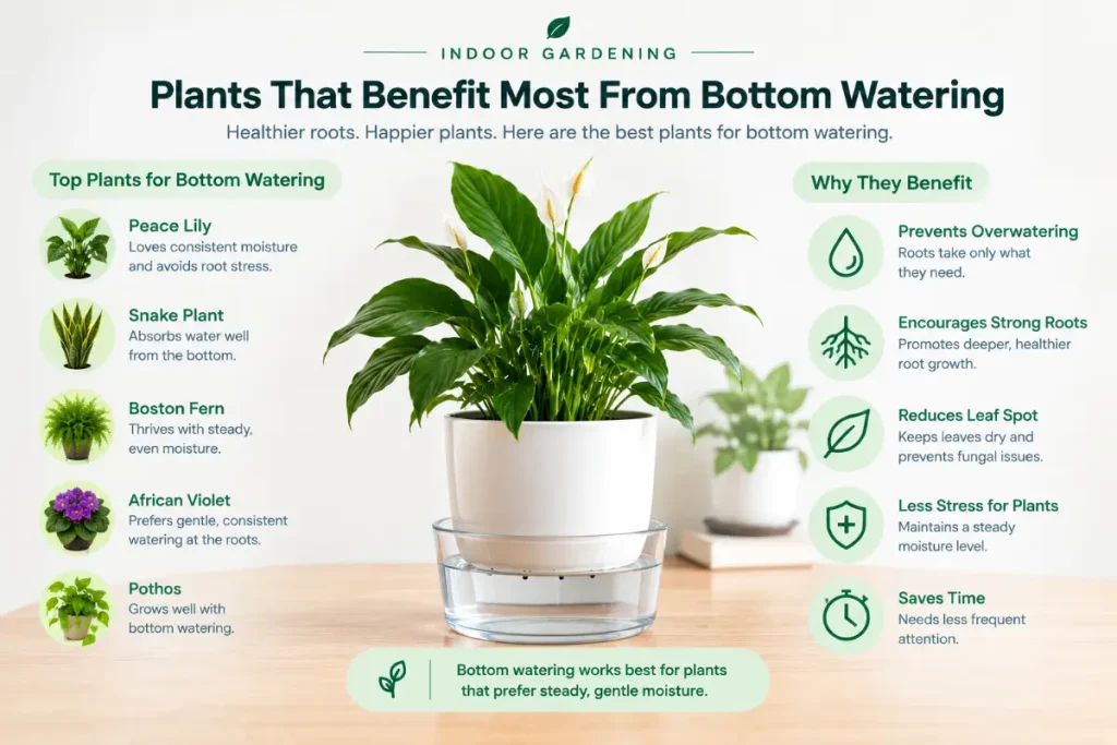 Watering Indoor Plants From the Bottom: Best Plants for This Method
