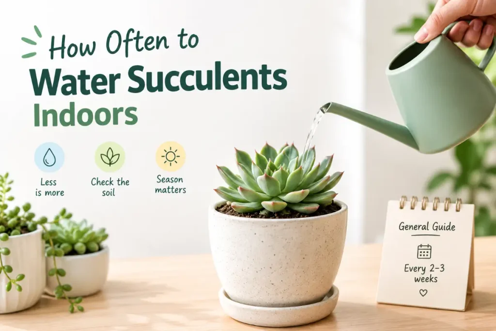 How to Water Succulents Indoors for Healthy Growth