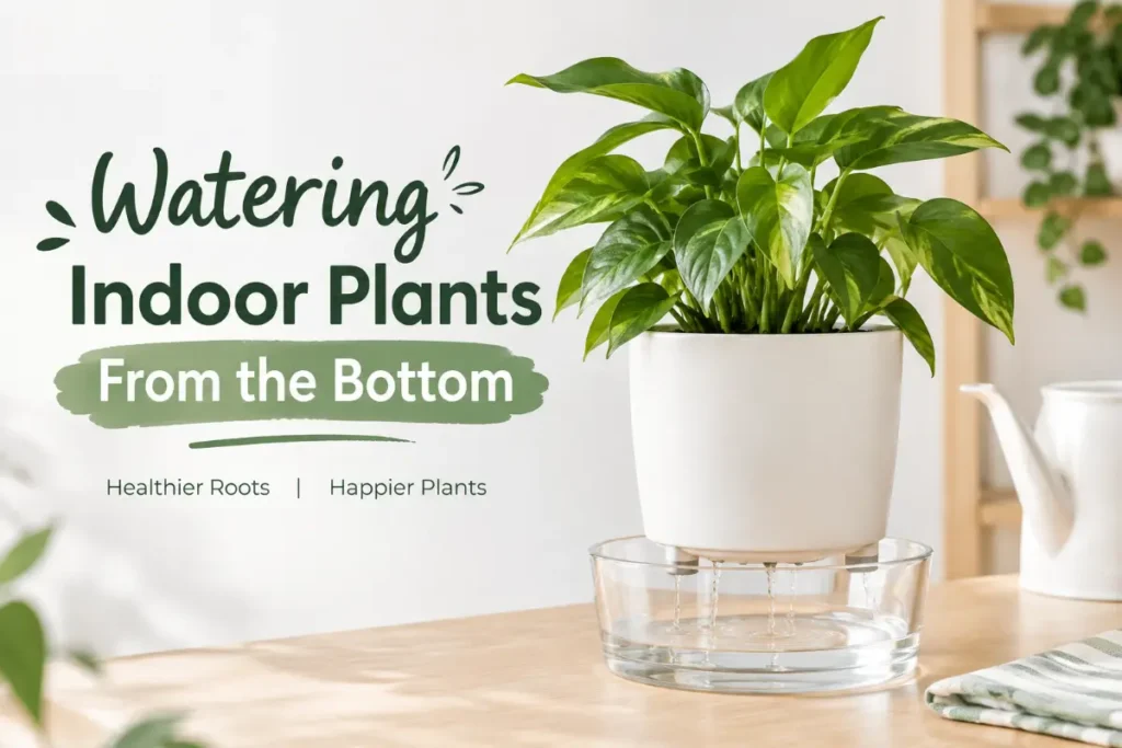 Watering Indoor Plants From the Bottom: When It Works (2026 Guide)
