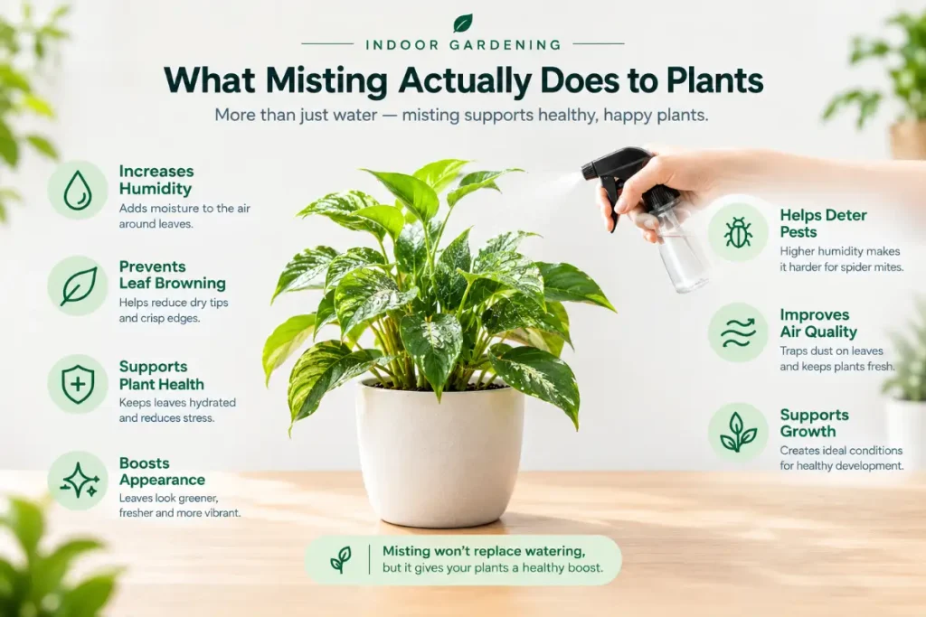 Misting Indoor Plants: What Misting Actually Does to Plants